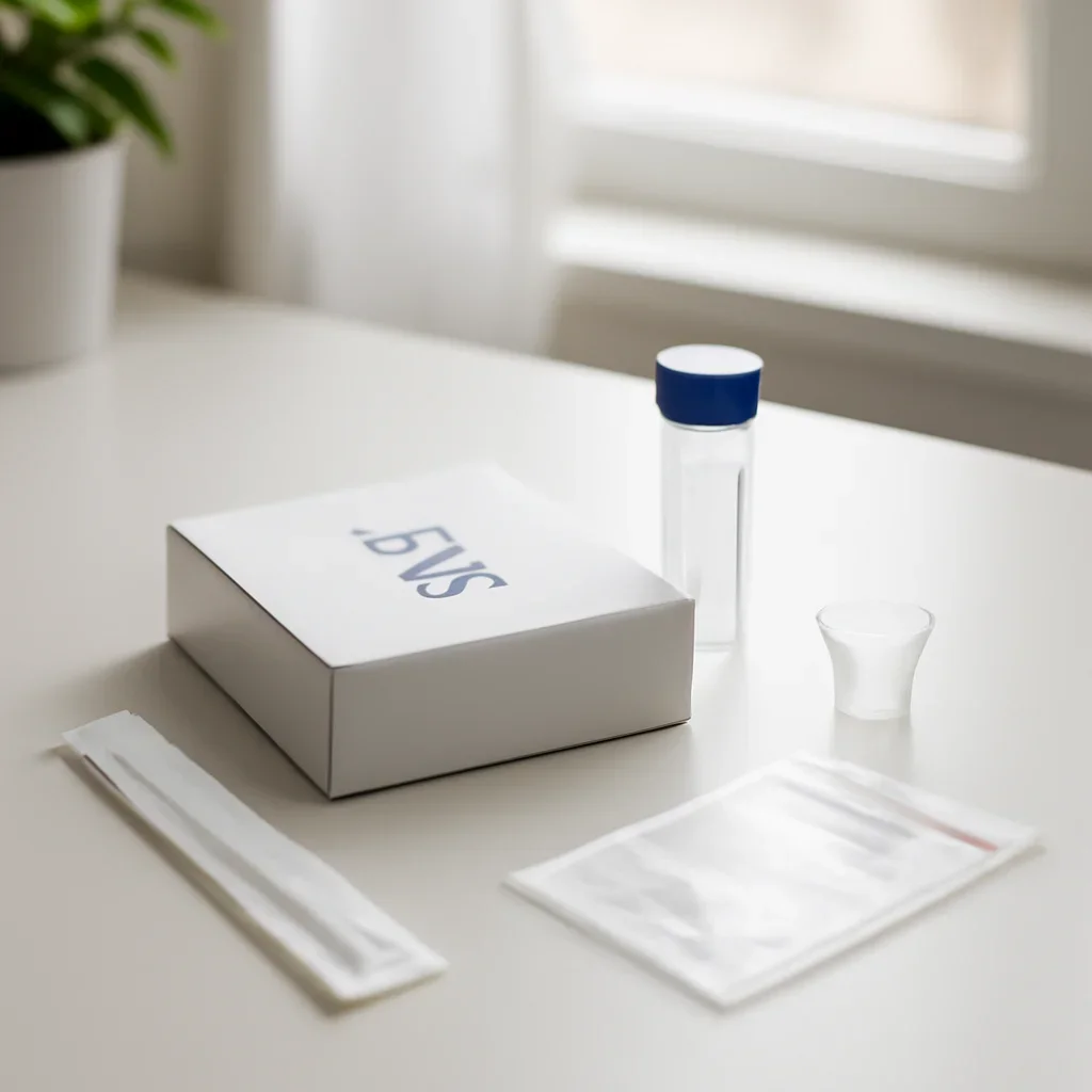 Sample collection setup prepared for best dna test