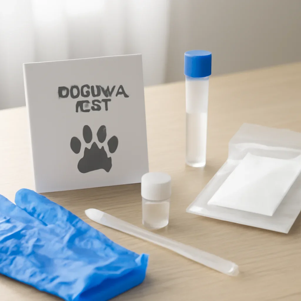 Sample collection setup prepared for dog dna profile explained