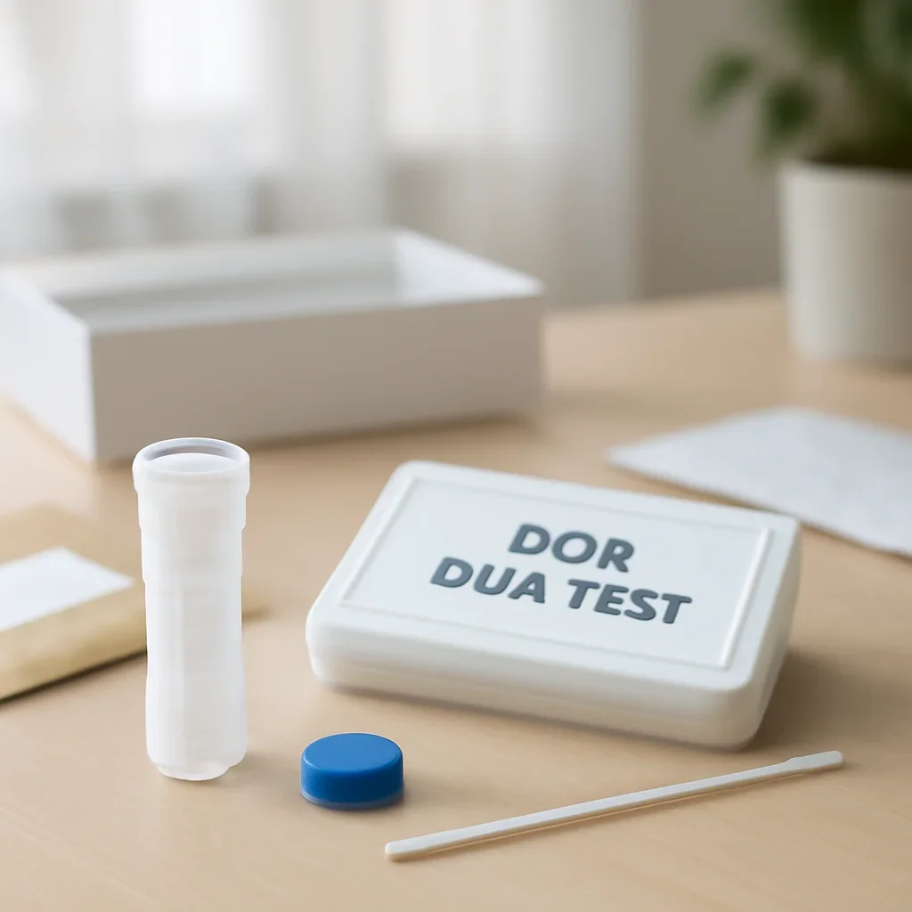 Sample collection setup prepared for dog dna test cost