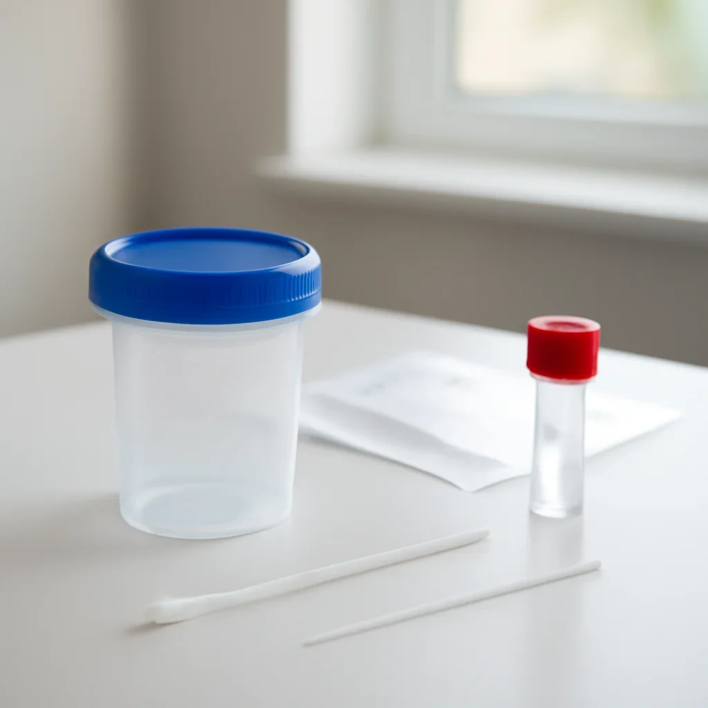Sample collection setup prepared for features