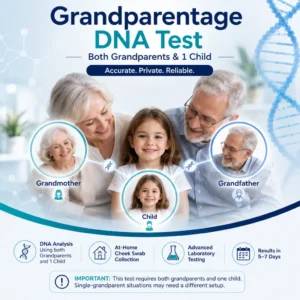 Grandparentage DNA test - both grandparents and 1 child