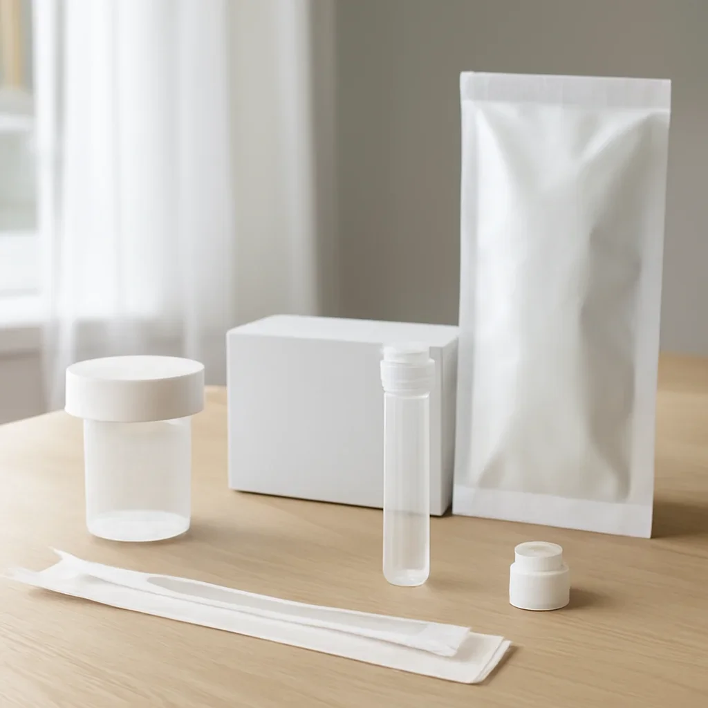 Sample collection setup prepared for health insight reports