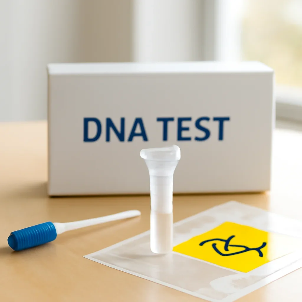 Sample collection setup prepared for how dna testing works