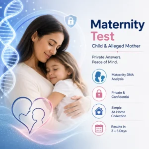 Maternity test (child and alleged mother)